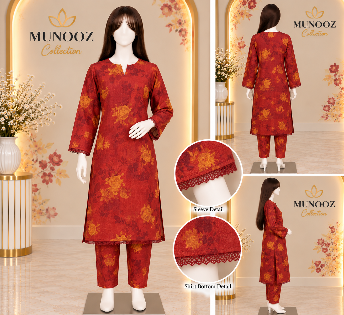 2PC-Brick red-Marina